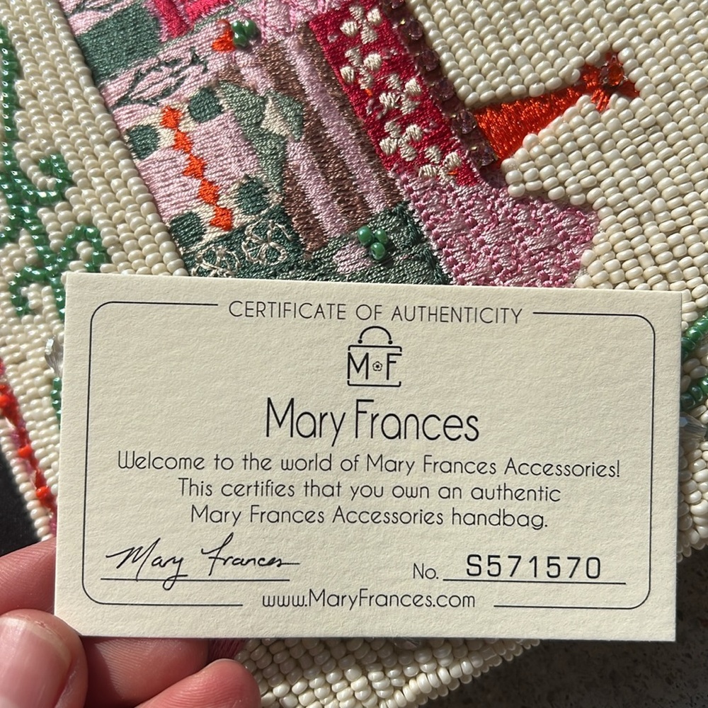 Mary Frances Crossbody bag beaded rhinestones handbag clutch castle - Picture 5 of 16